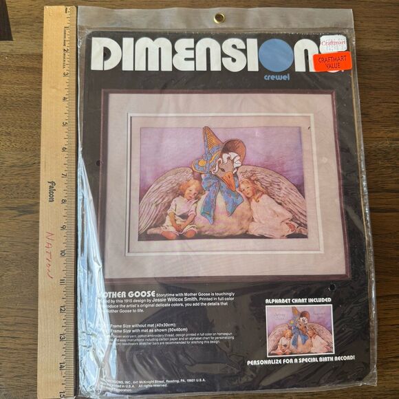 Dimensions Cross Stitch Kit Crewel Mother Goose Design By Jessie Willcox Smith - Picture 5 of 5